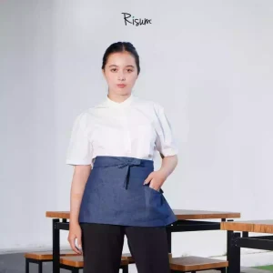 Short Half Apron Denim