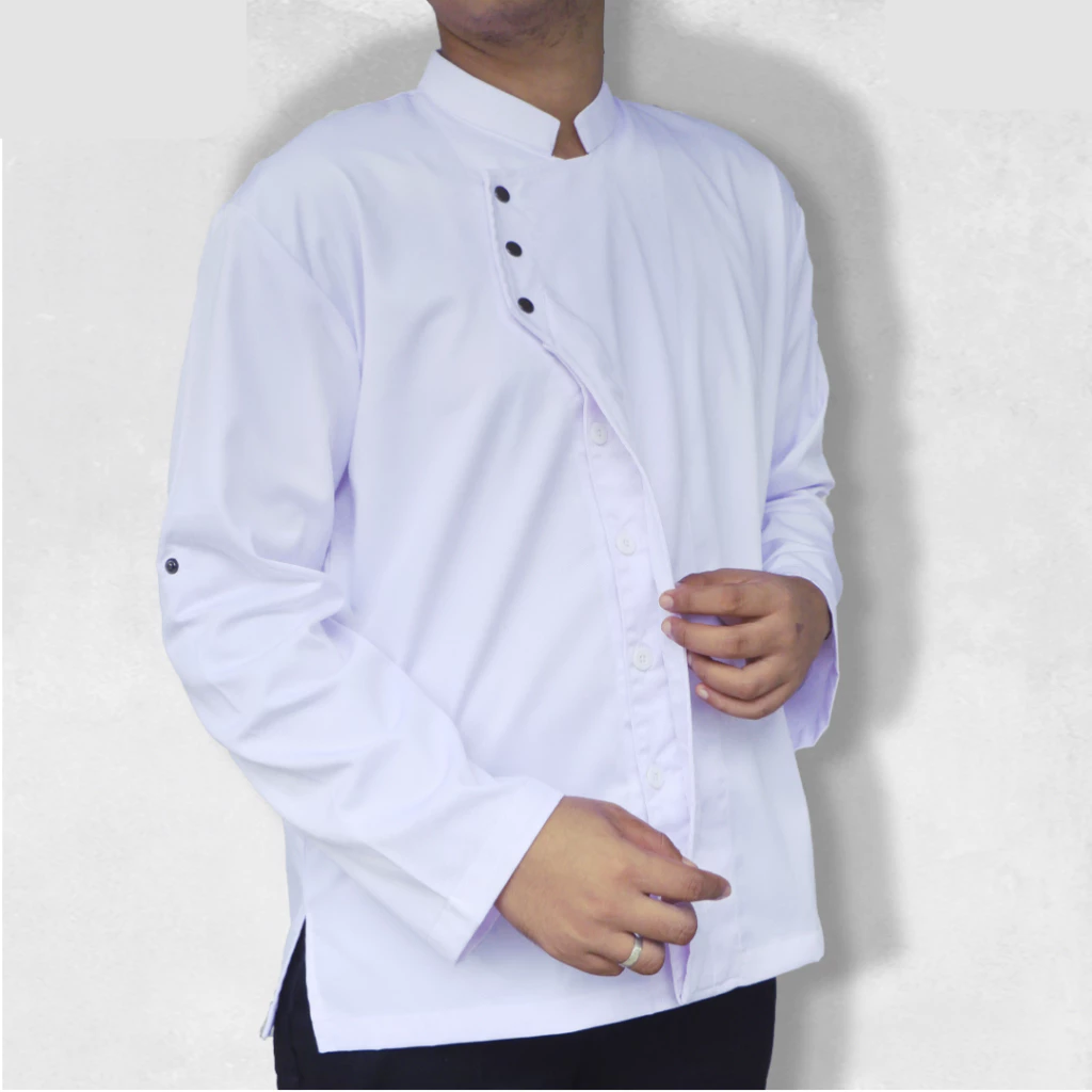 Snap Chef Coat Baju Koki Snap Baju Koki Dewasa Snap terbaru