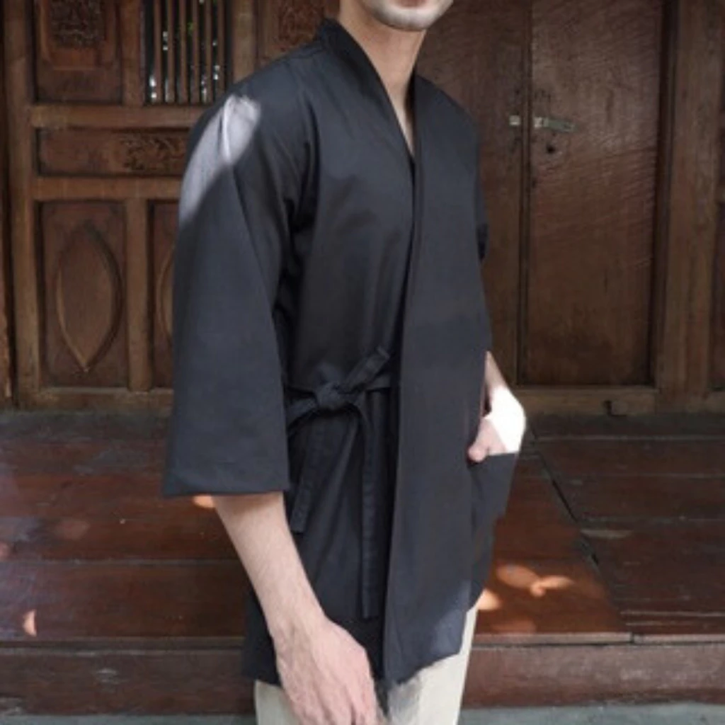Sushi Chef Coat Baju Koki model Kimono