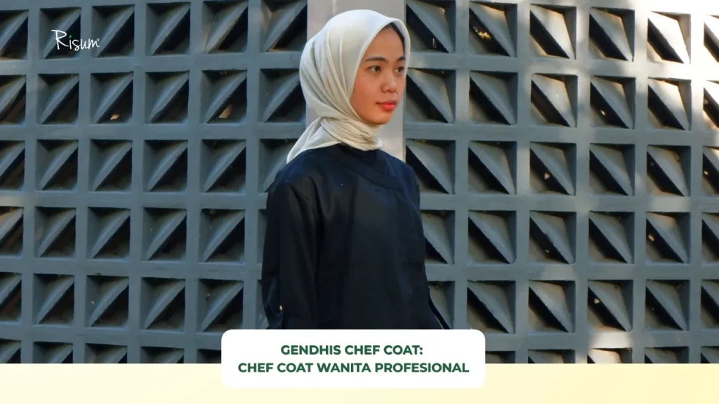 Gendhis Chef Coat Ladies Standar Baru Seragam Chef Wanita Profesional di Dapur Modern