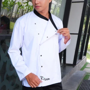 RISUM Lawang Chef Coat/ Chef Jacket/ Baju Koki Lengan Panjang