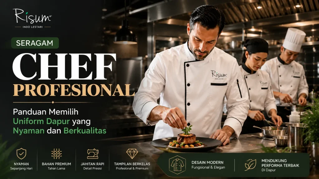 Seragam Chef Profesional Panduan Memilih Uniform Dapur yang Nyaman dan Berkualitas